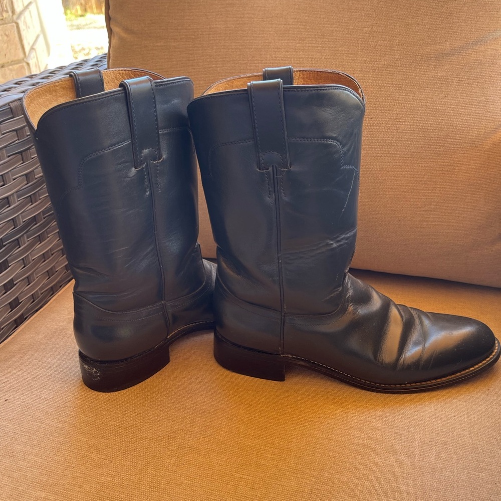 Tony Lama Blue Roper Boots - Picture 2 of 6